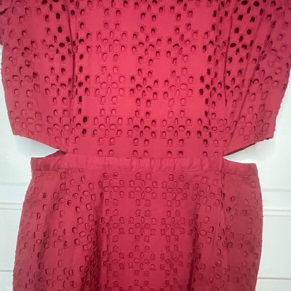 Madewell Eyelet Happening Cutout Dress Size 6 - Picture 5 of 10